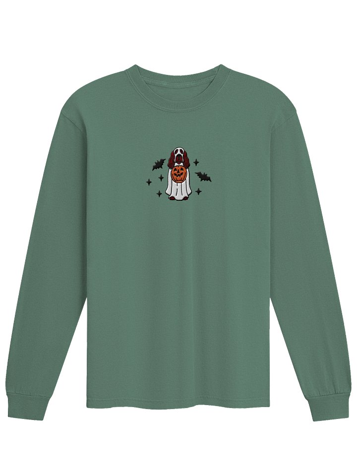 Halloween Boykin Spaniel Embroidered Long-sleeved T-Shirt product image (25)