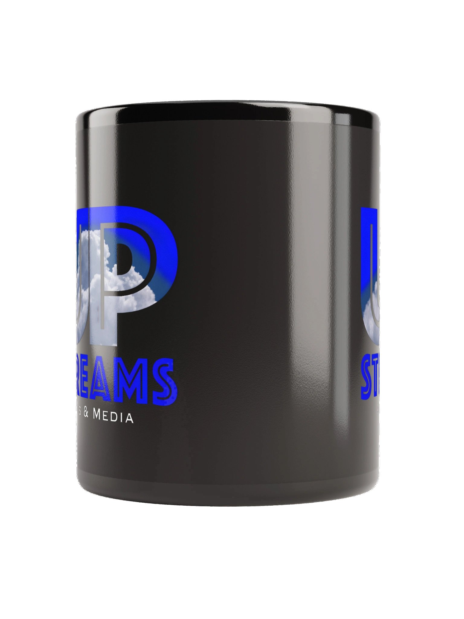 Upstreams Arts & Media Black Glossy Mug product image (4)