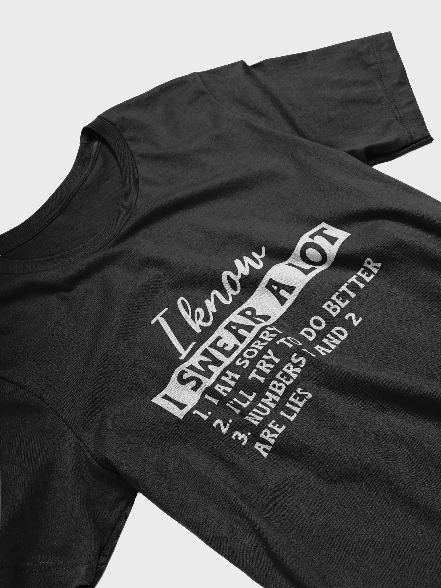 I Know I Swear A Lot Women's Black T-Shirt product image (4)