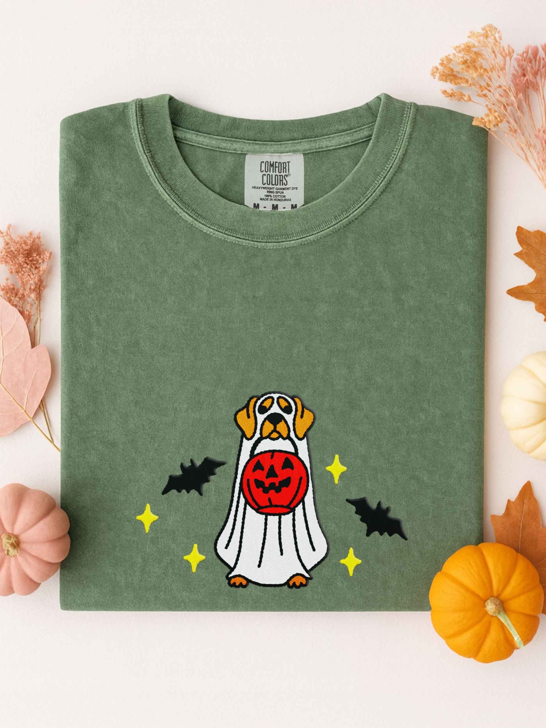 Halloween Vizsla Embroidered T-Shirt product image (1)