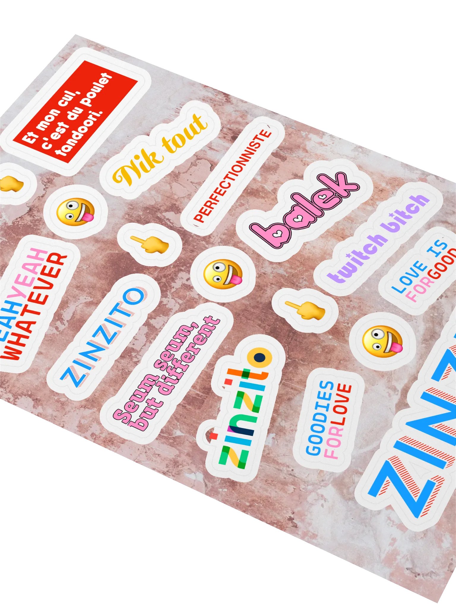 17 stickers humeur du jour • planche A5 product image (3)