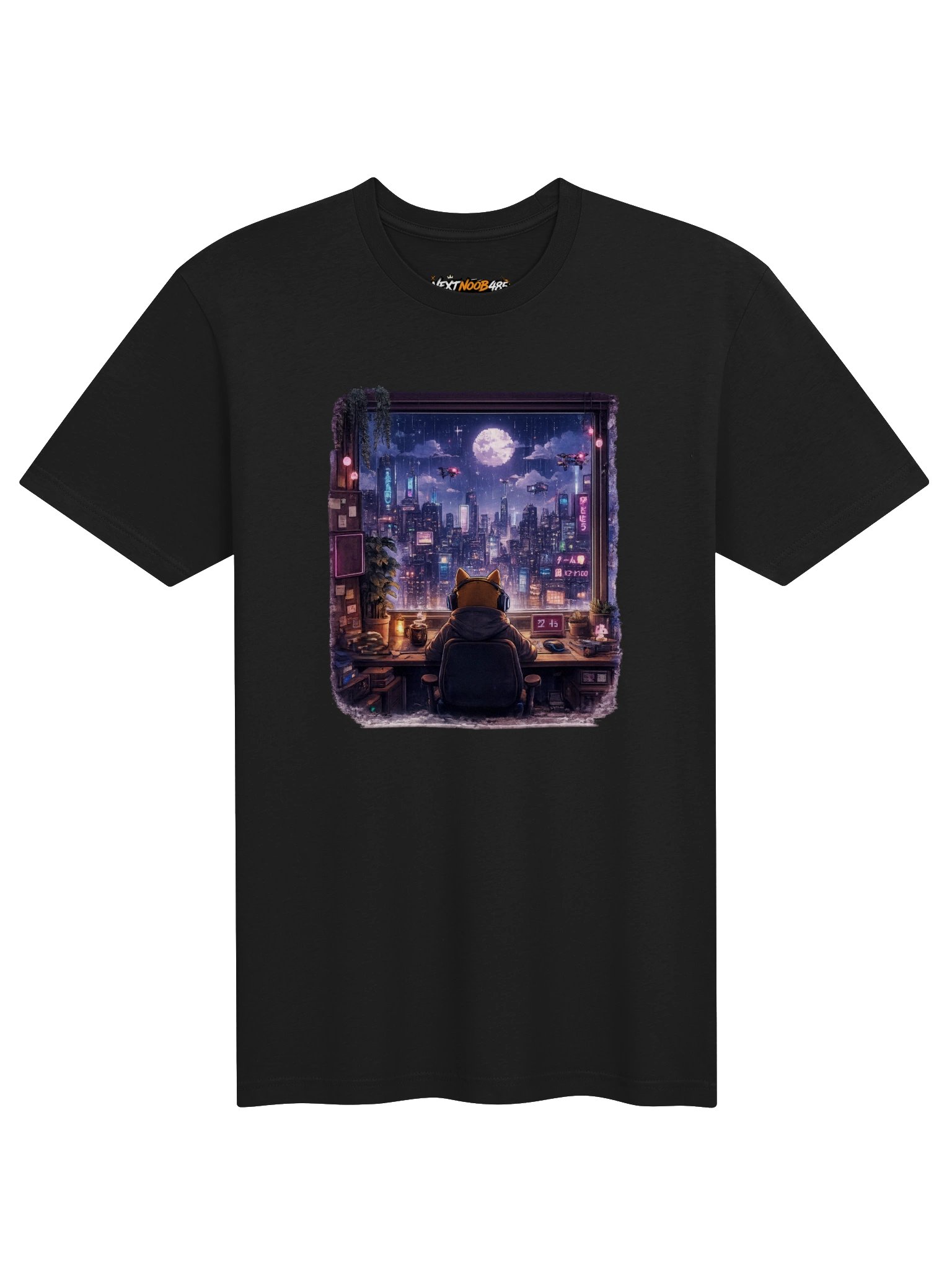 Next Level Supersoft T-Shirt - Cyberpunk Nights: Gamer's Retreat product image (5)