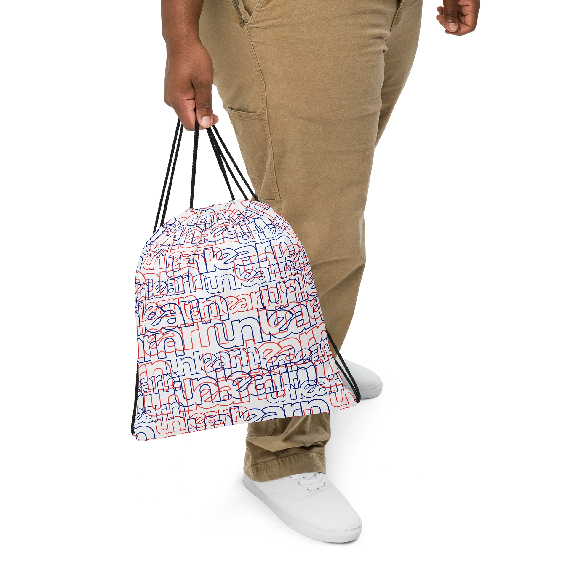 Wired Drawstring Bag: White product image (2)
