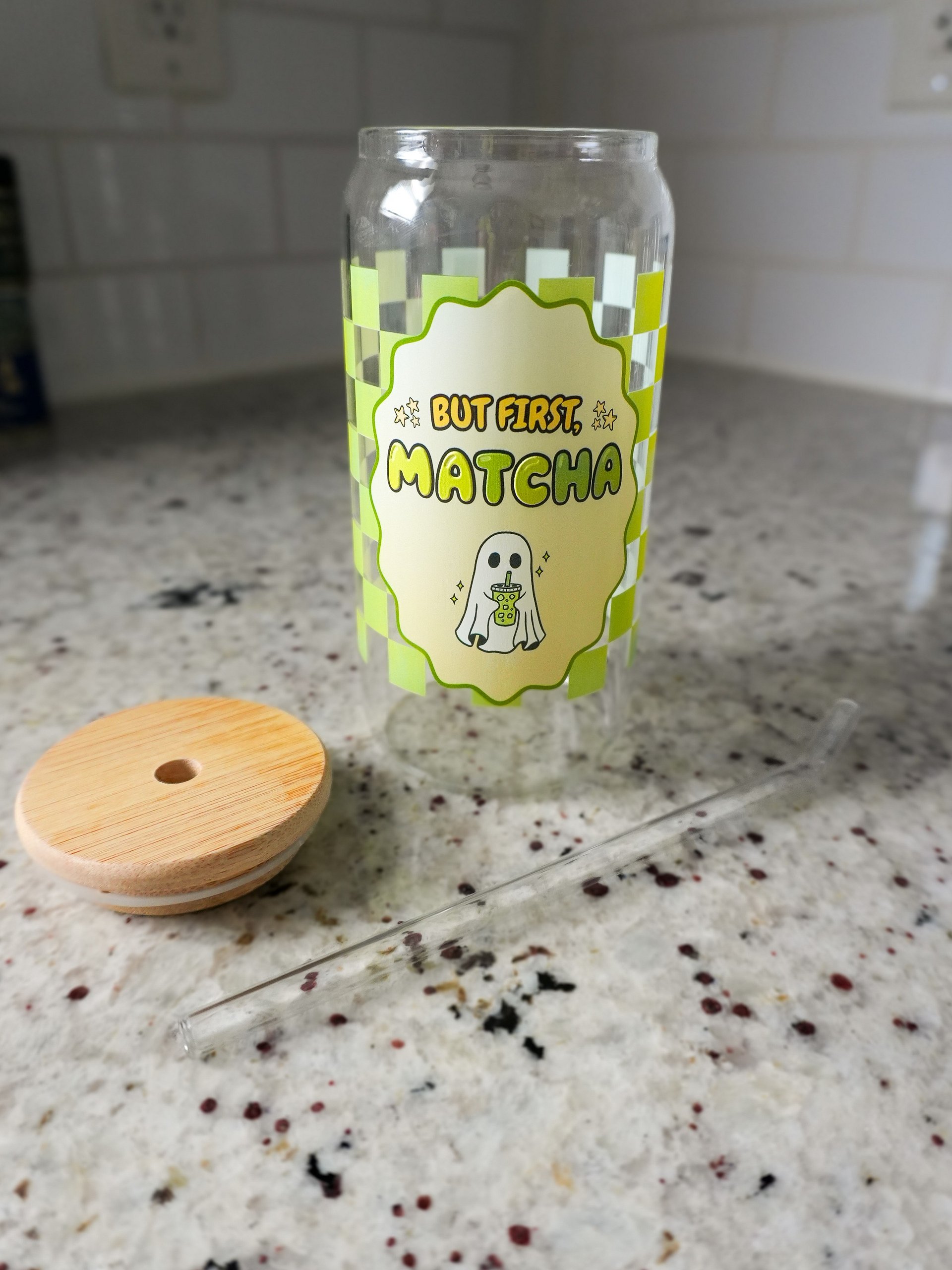 But First, Matcha - Ghost Glass Tumbler product image (6)