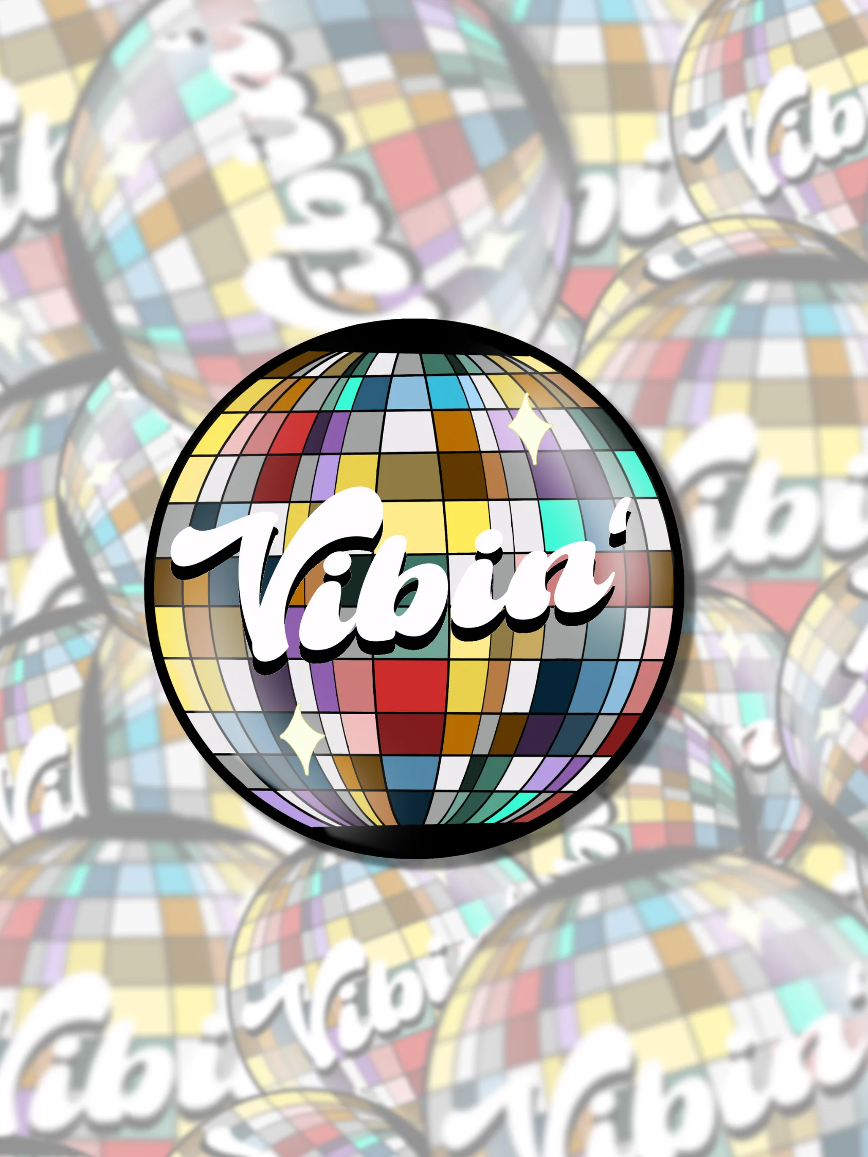 Vibin Disco Ball Sticker product image (1)
