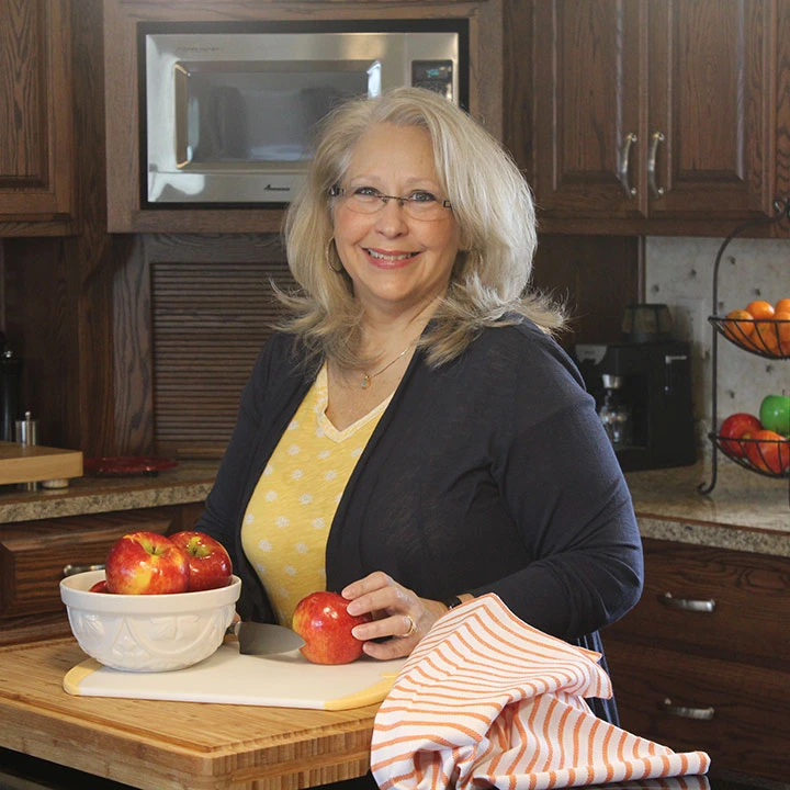 Kymberley Pekrul in her gluten-free kitchen.