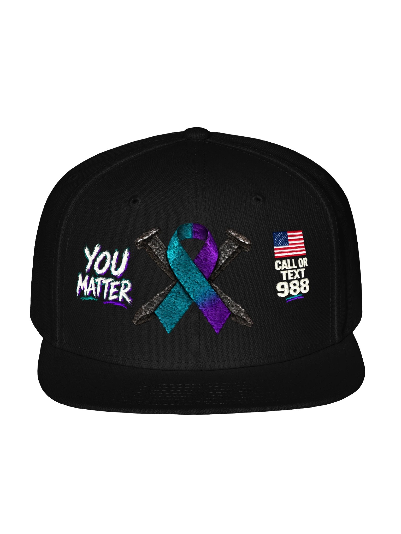 Rail Pirate™ You Matter Awareness Full-Color Snapback product image (1)