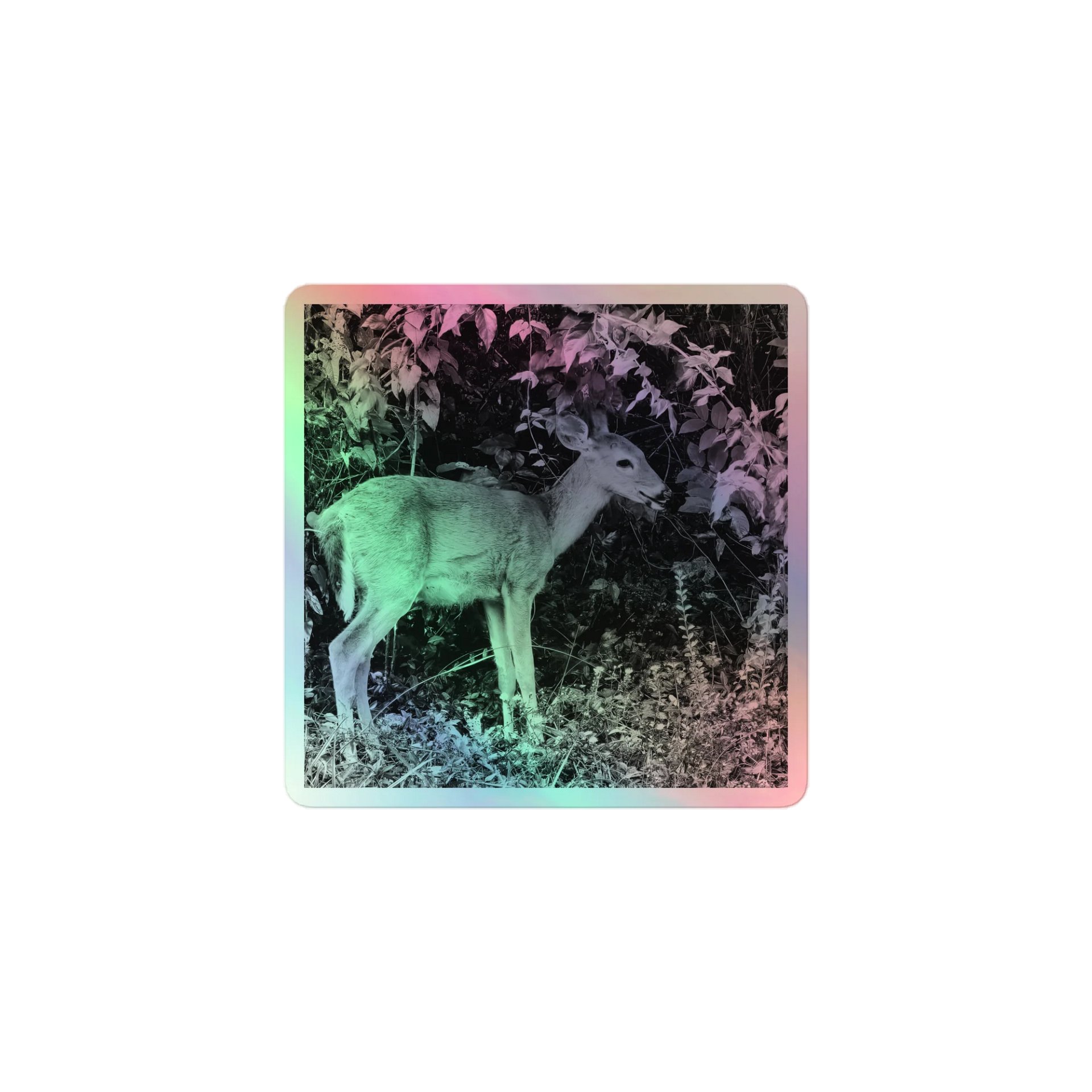 Mystic Forest Deer Holographic Sticker Sheet product image (1)