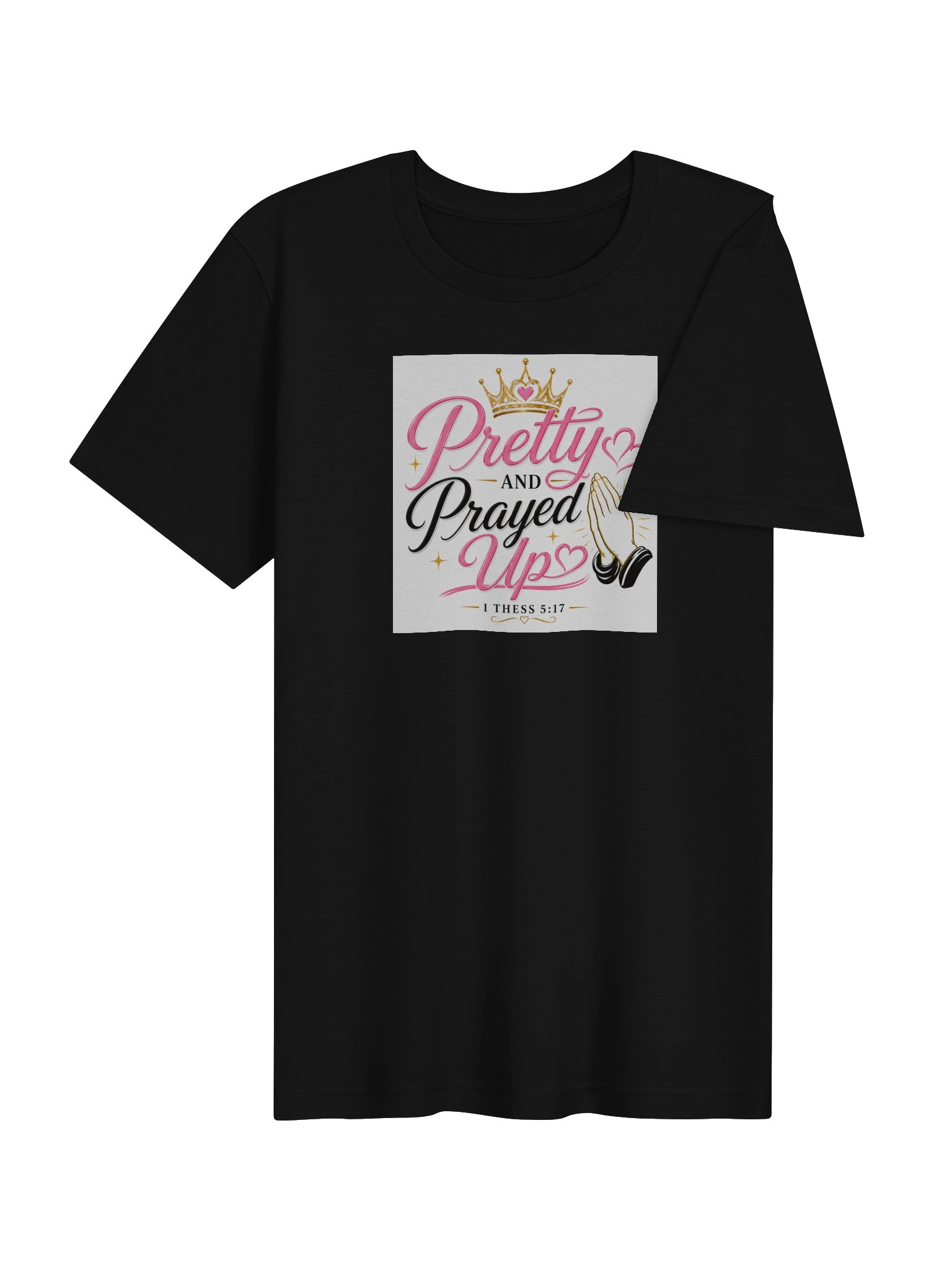 Pretty and Prayed up Cotton Tee product image (4)