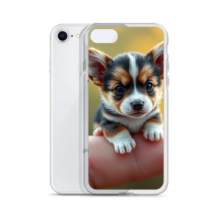 Pawfect Pup Tiny Corgi Clear iPhone® Case product image (51)