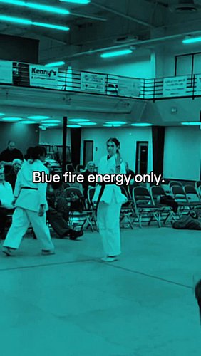 No mercy, just kata 
🔥💨🪨🌊

#blackbelt #kata #tournament #win #femalemartialartist