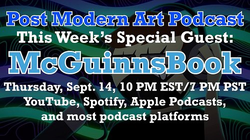 I'm just saying, @jimmyfallon is missing out on an ideal guest for @fallontonight 

New episode of the Post Modern Art Podcas...