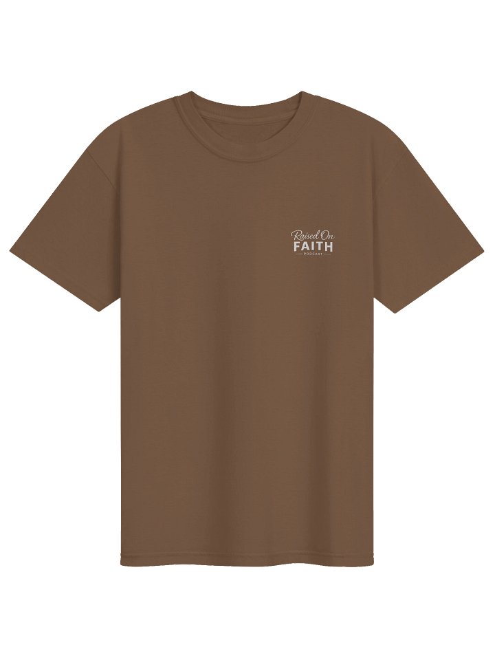 Raised on Faith Tee - Espresso/White product image (1)