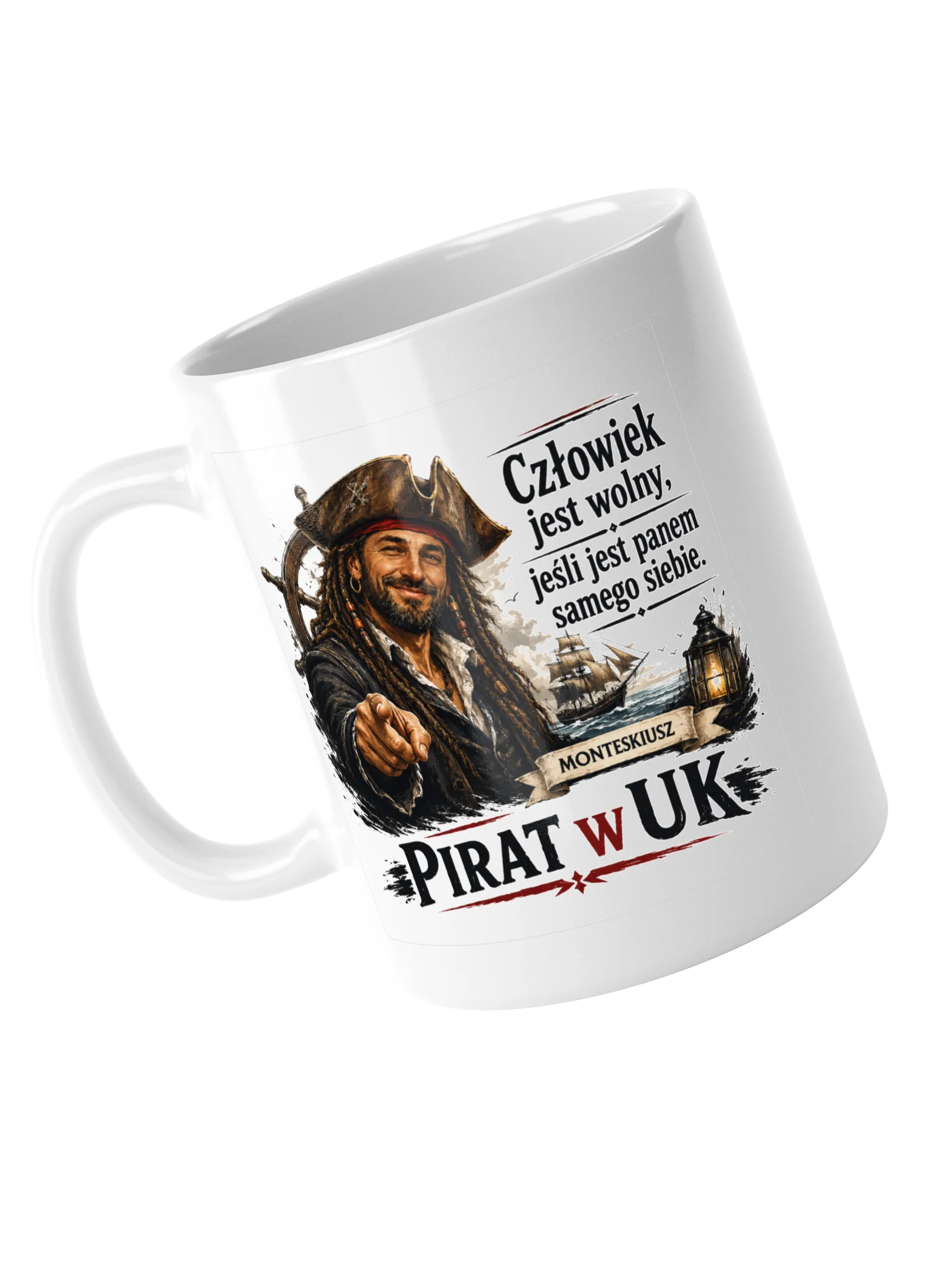 Pirat w UK — Biały Kubek product image (5)