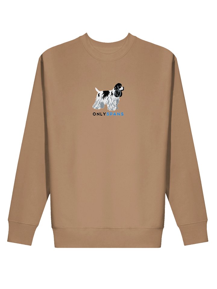 Only Spans Sweatshirt (Embroidered) of an American Cocker Spaniel(Parti Black & White) product image (7)