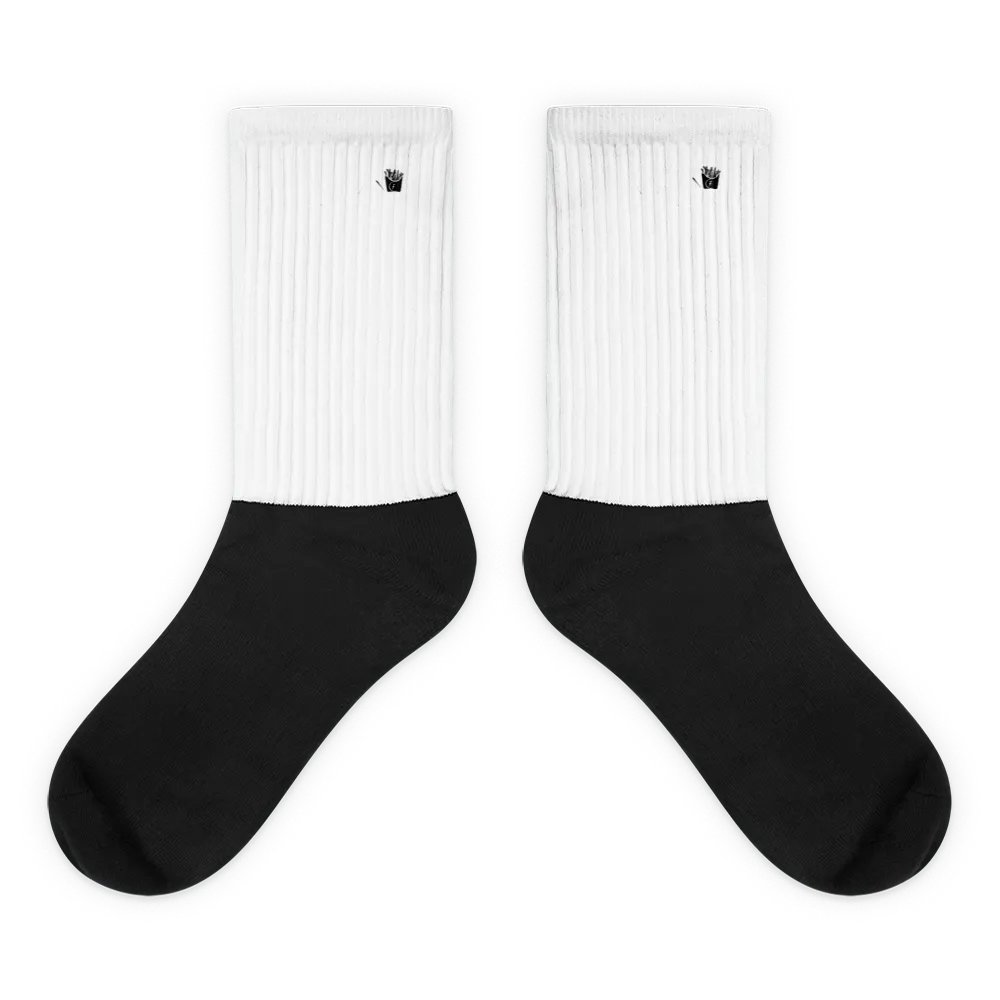 Fryenation Logo Black Footed Socks product image (1)