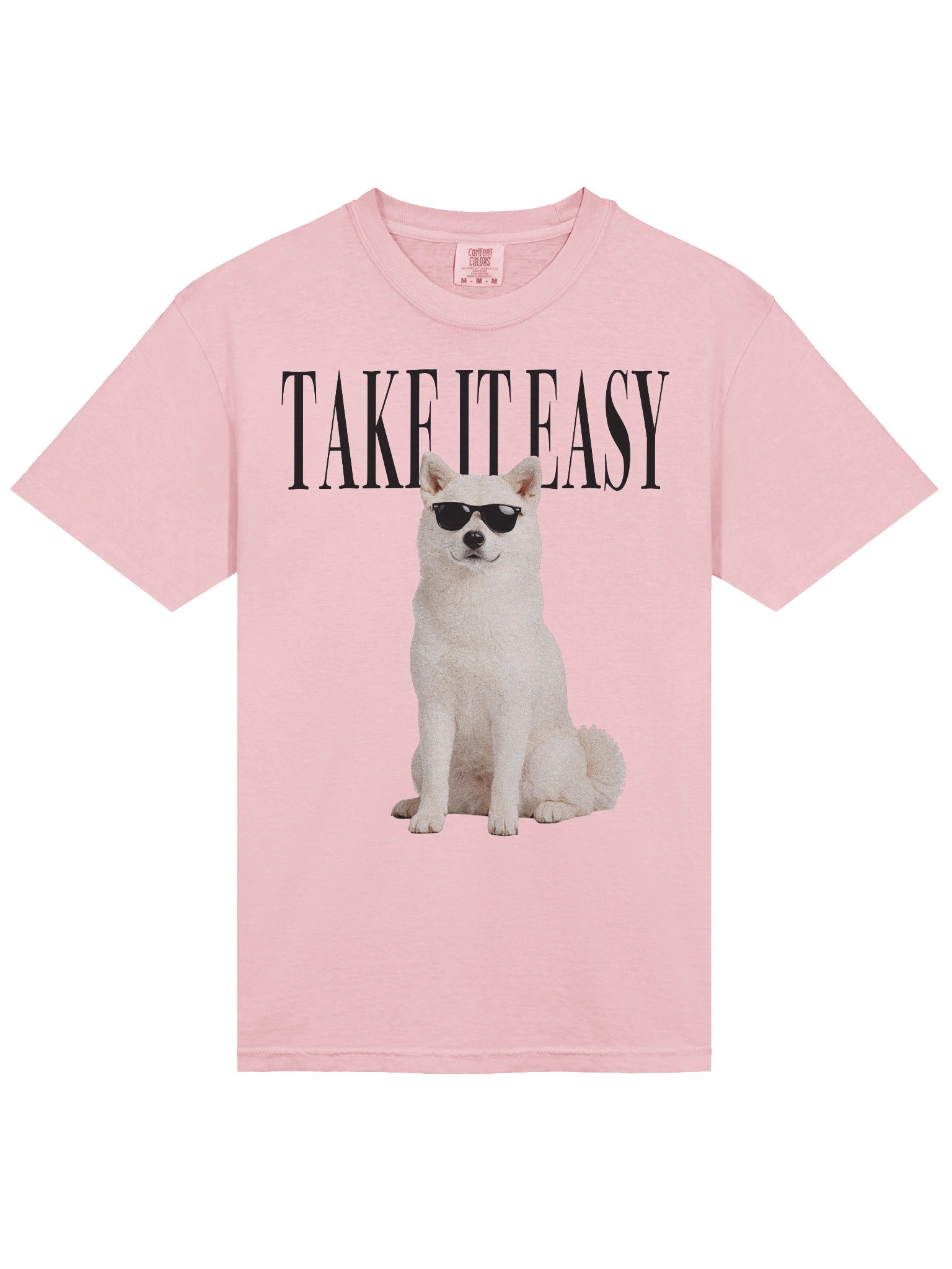 Take It Easy '90s Pop Vintage-Style T-Shirt for Japanese Akita(White) Owners product image (6)