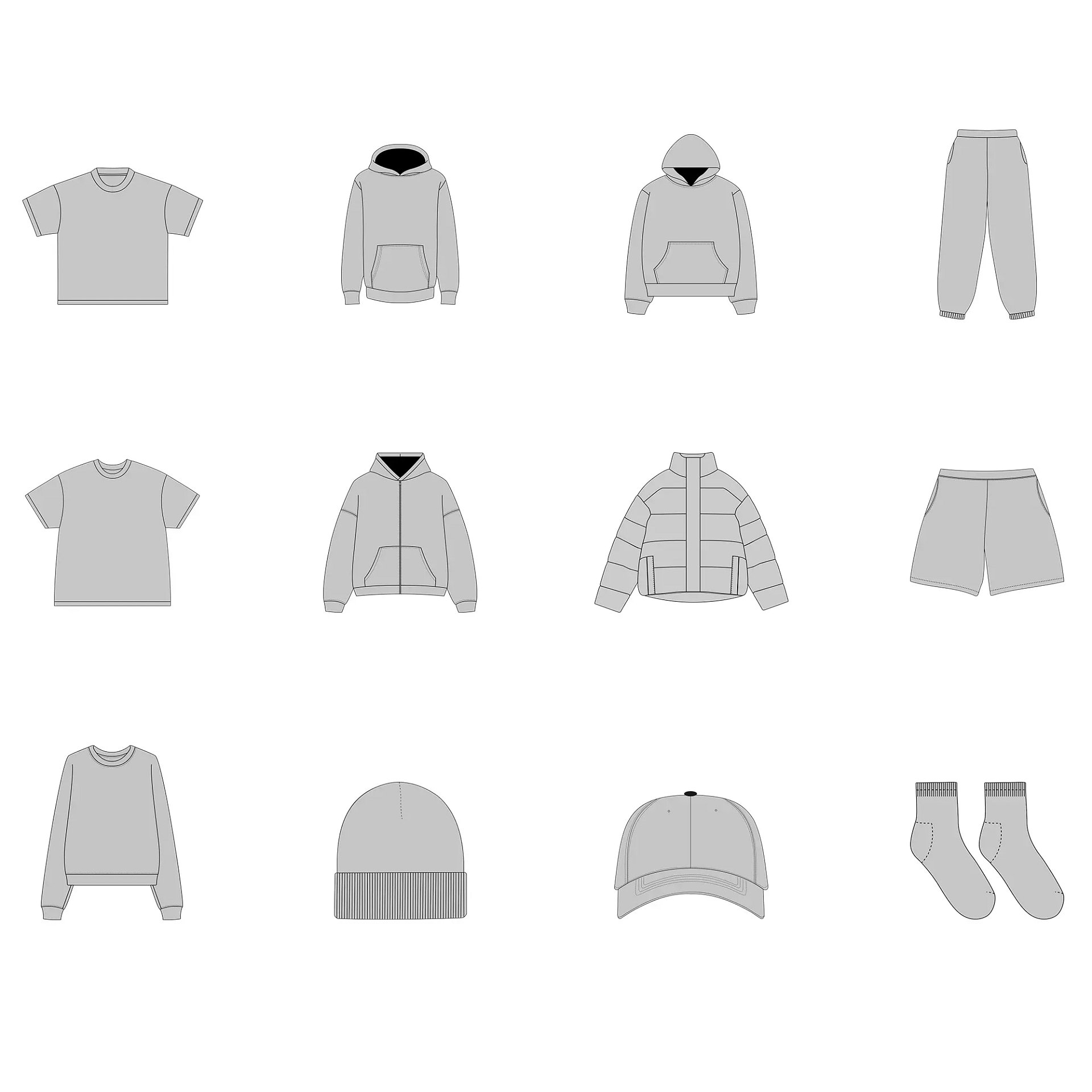 FREE Streetwear Clothing Mockups Pack product image (2)