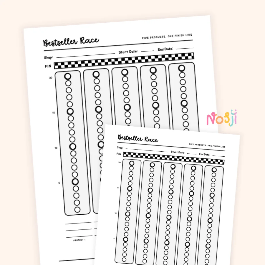 Bestseller Race Printable Sales Tracker product image (1)