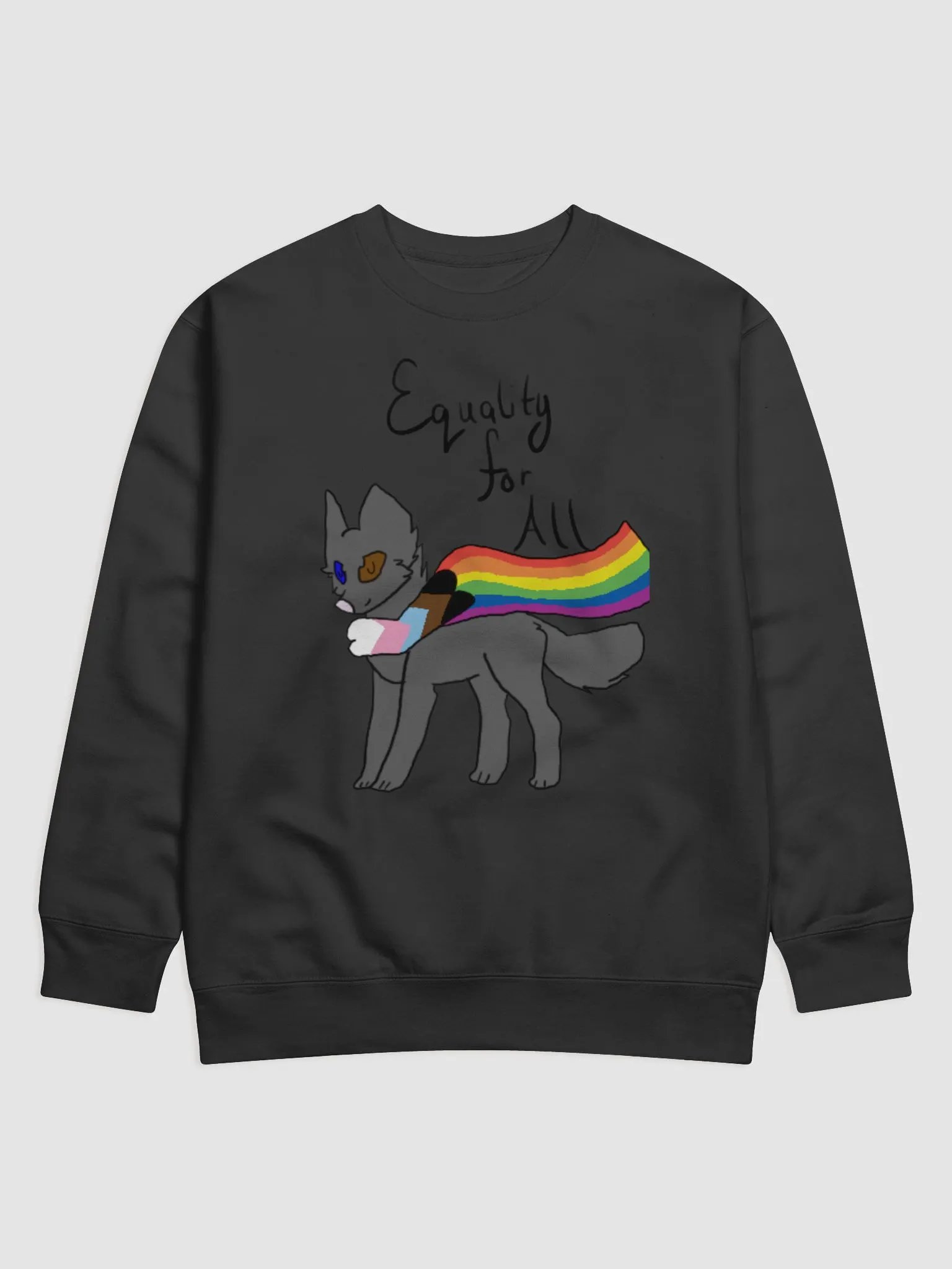 Rainbow Tail Cat Premium Sweatshirt product image (4)