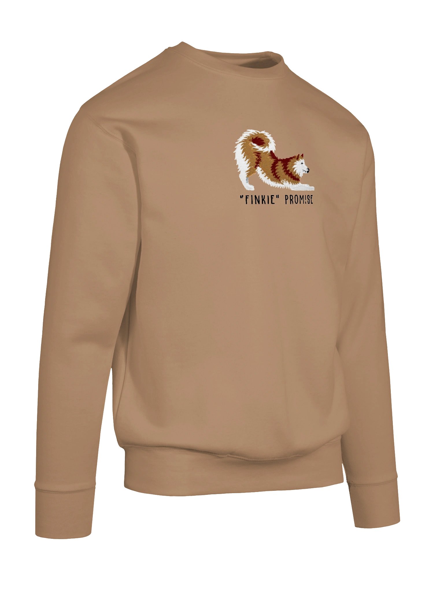 Finkie Promise Sweatshirt (Embroidered) of a Finnish Spitz(Gold) product image (58)