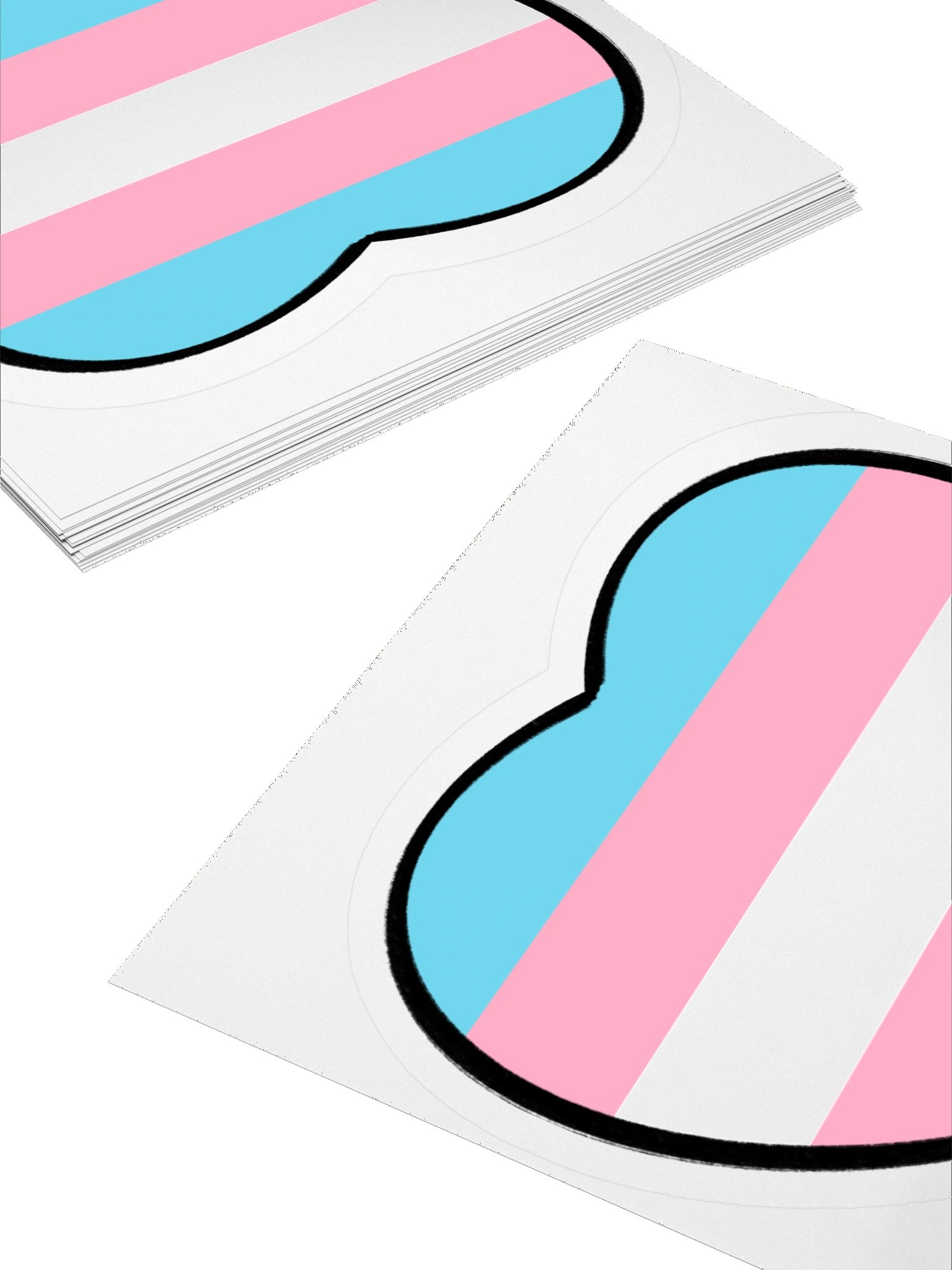 Trans Pride Heart Sticker product image (10)