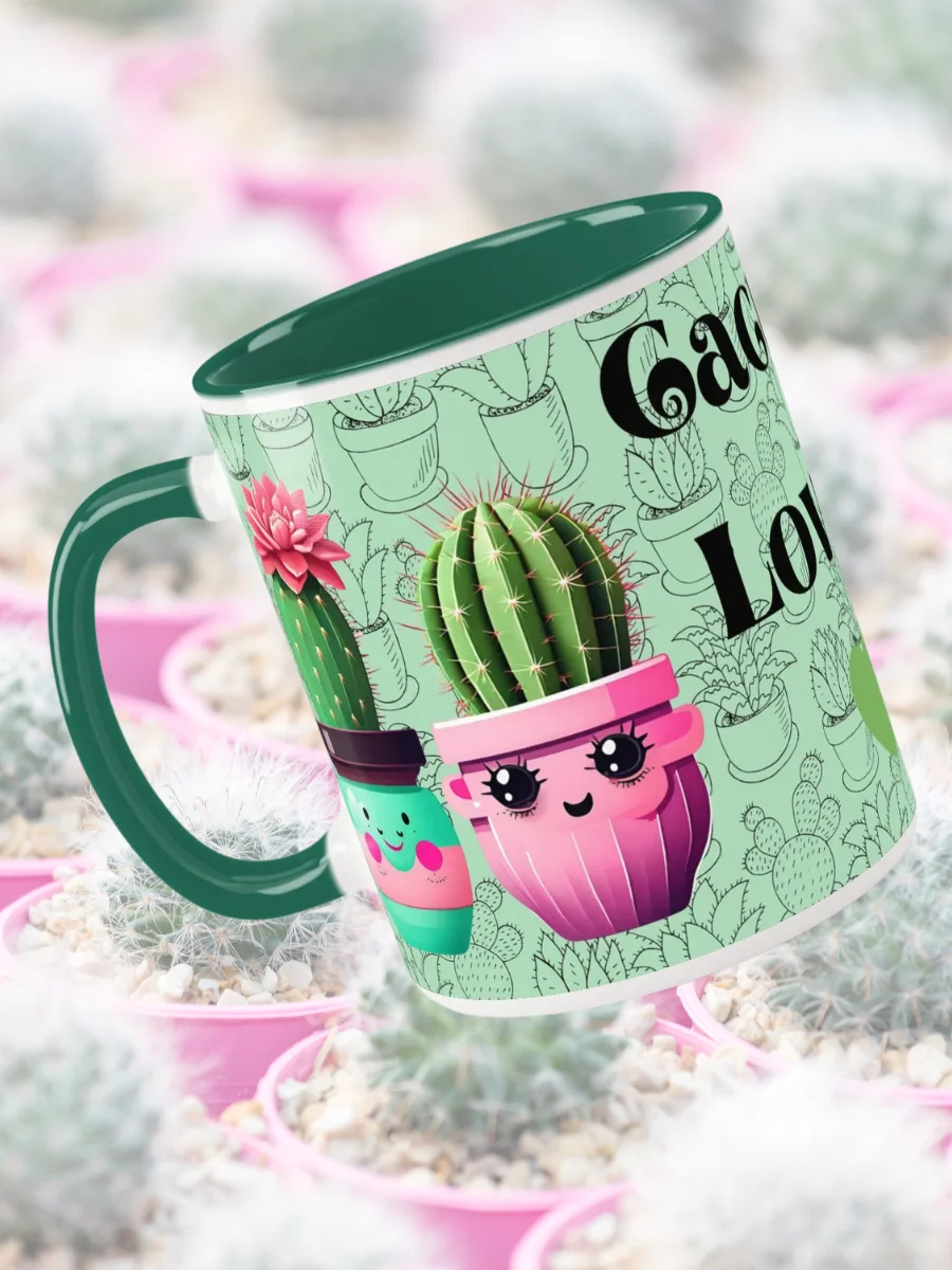 Happy Cacti Ceramic Mug product image (3)