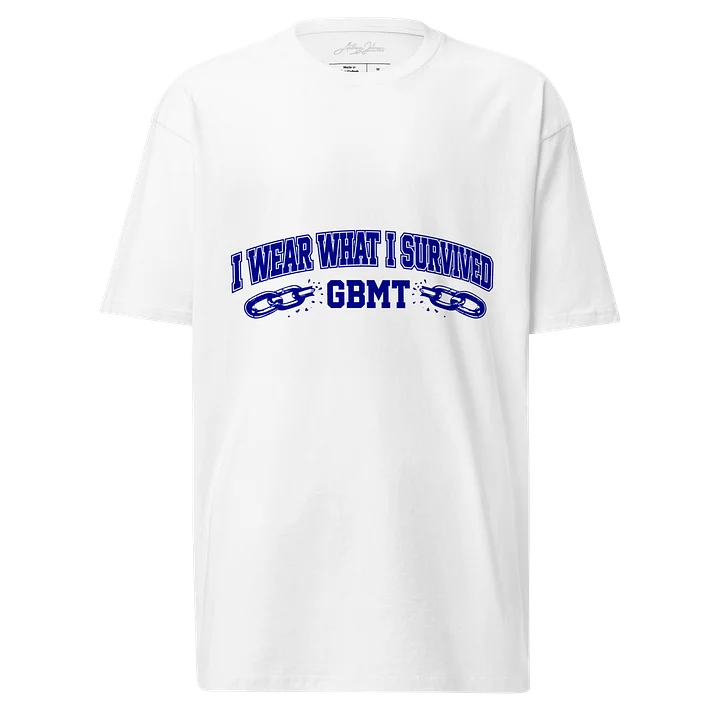 I Wear What I Survived White GBMT Tee product image (1)