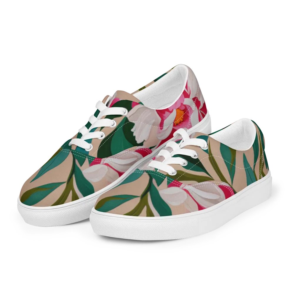 Peony Lace-Up Canvas Shoes product image (10)