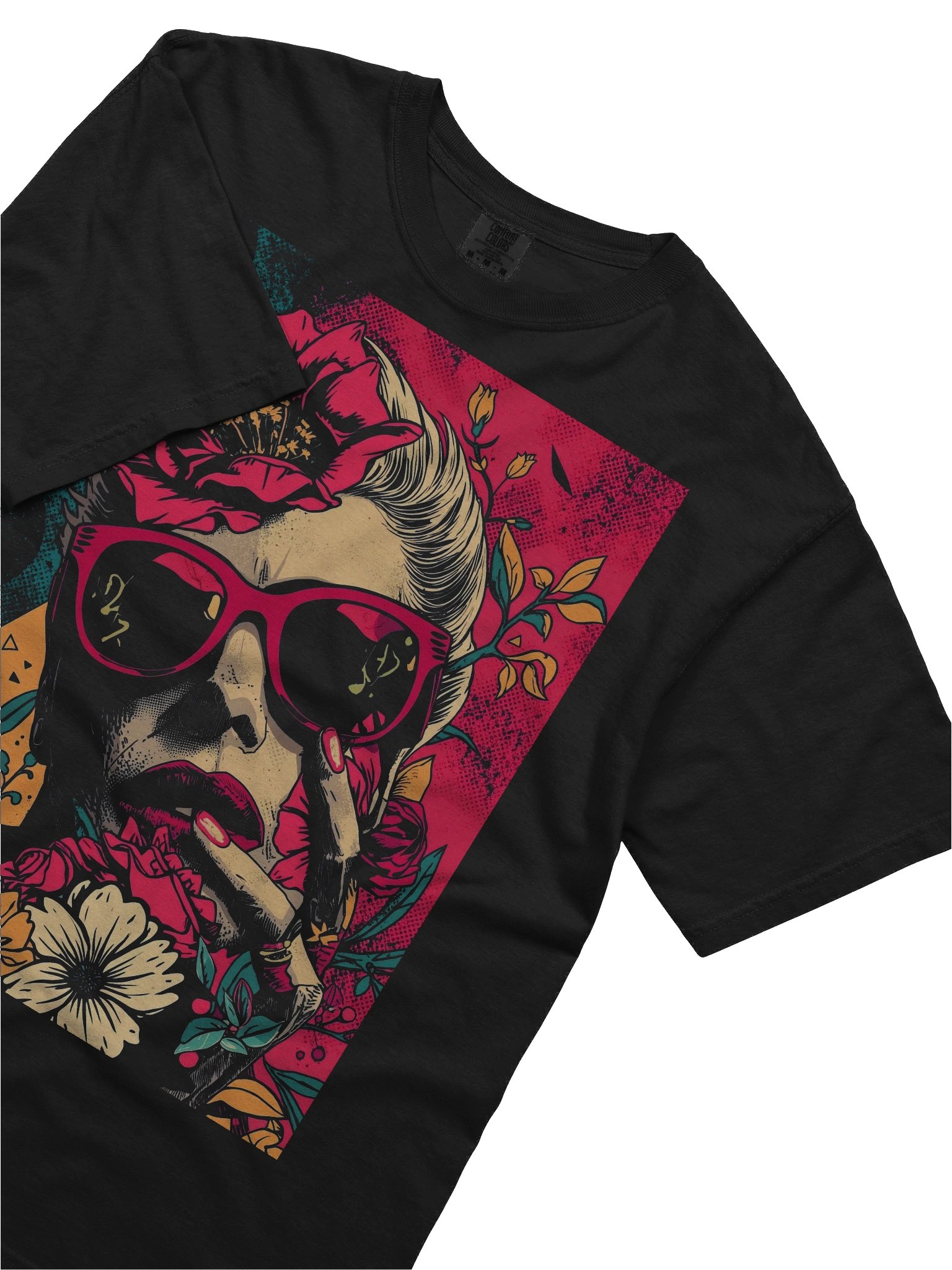 Cat‑Eye Blossom Heavyweight Tee product image (2)