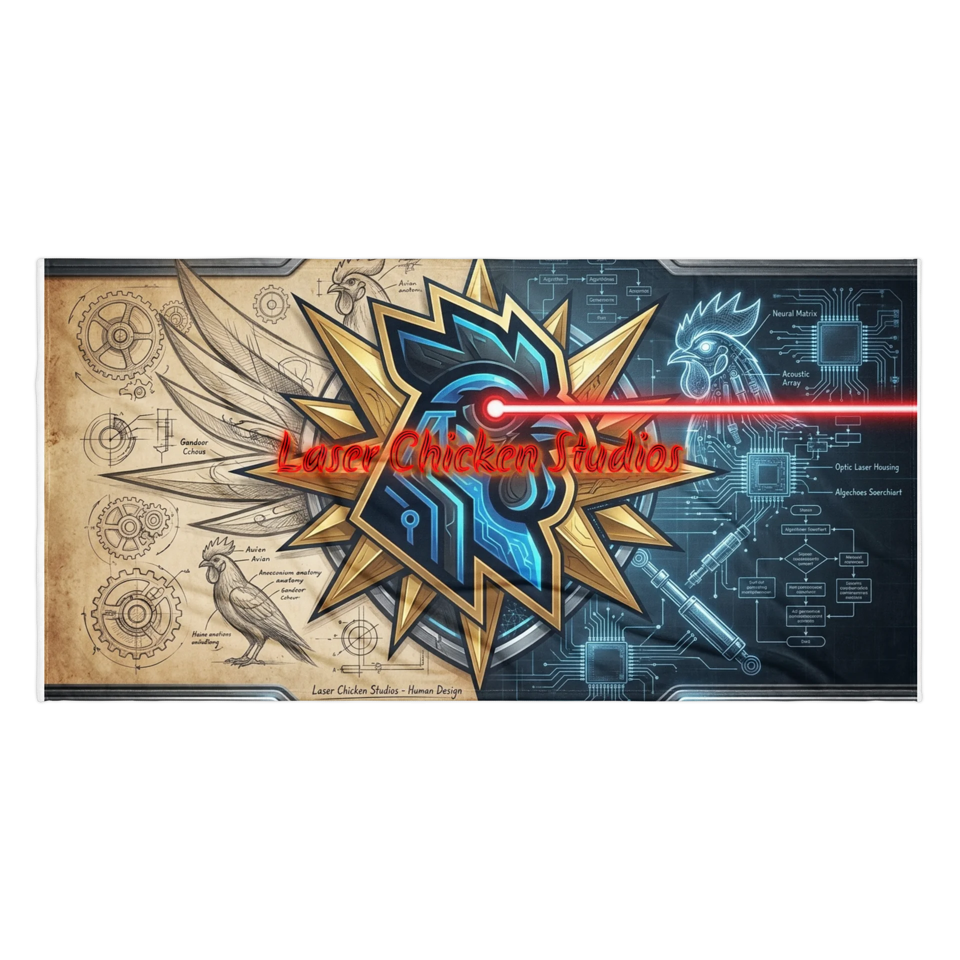 Laser Chicken Studios Beach Towel product image (1)