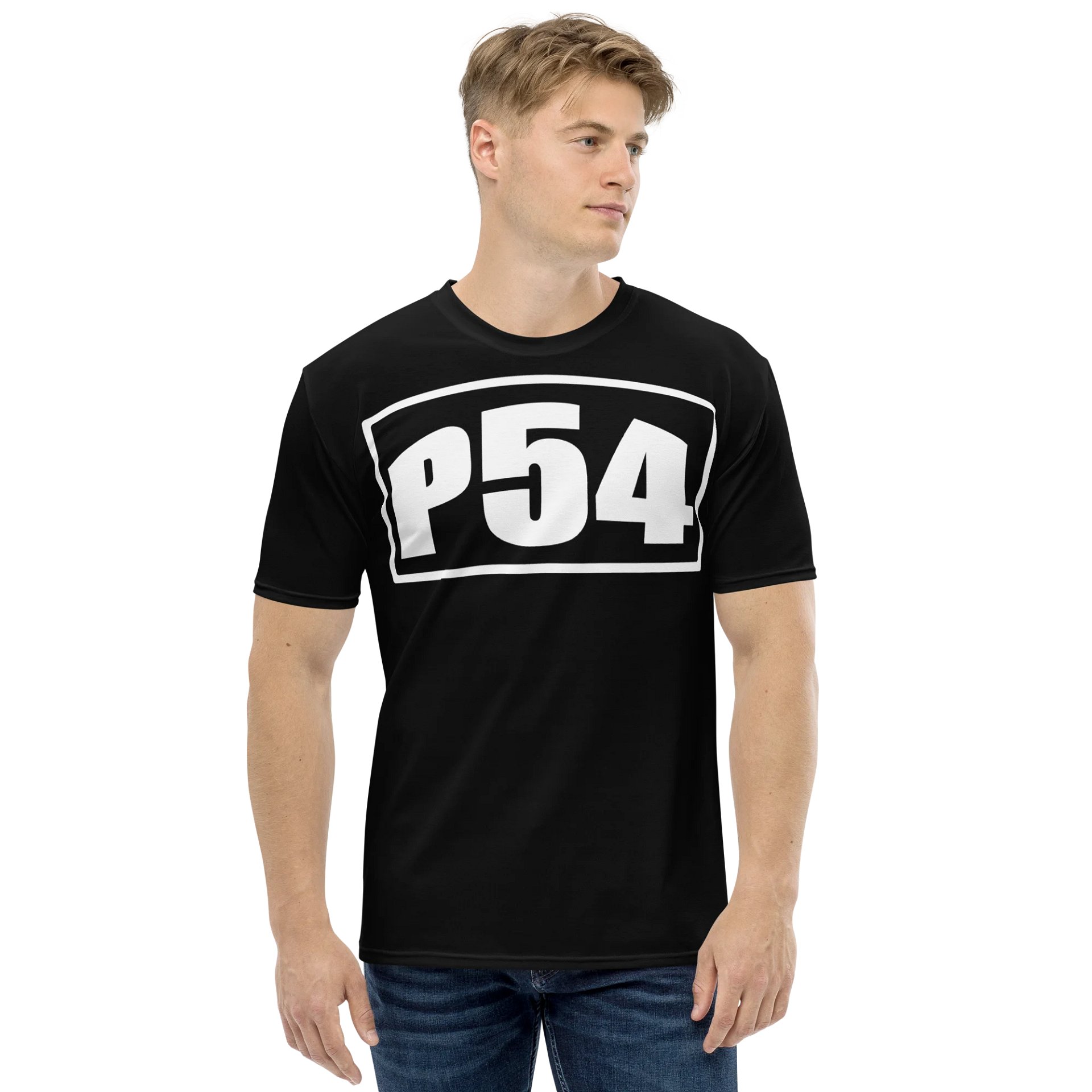 P54 All-Over Black and Gray Print Tee product image (1)