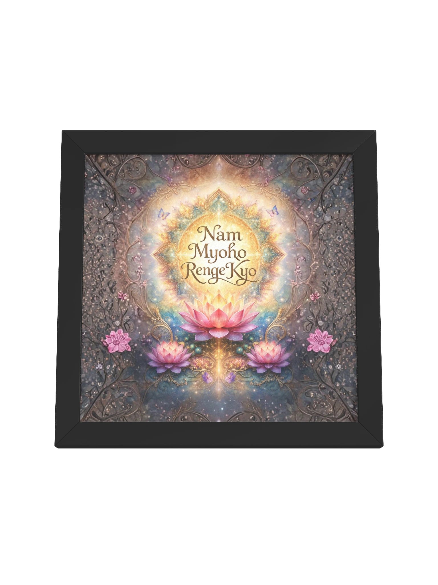 Nam Myoho Renge Kyo Lotus Framed Wall Art product image (52)