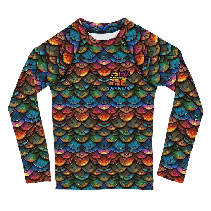 Wild Dragon Scale Kids Rash Guard #3 product image (1)