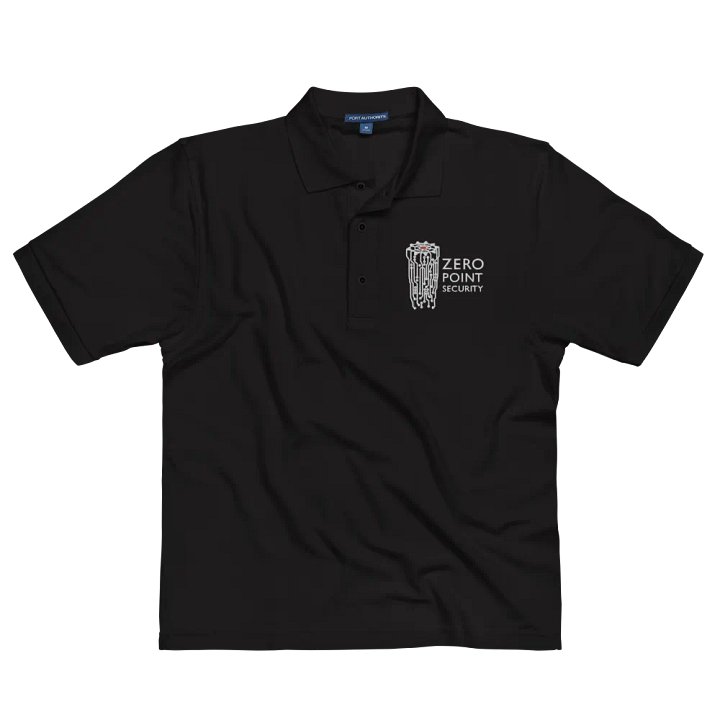 Zero-Point Polo Shirt (Black) product image (1)