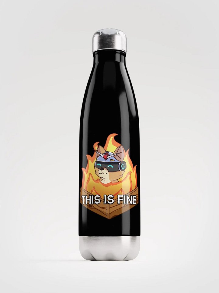 This Is Fine Metal Stainless Steel Water Bottle product image (1)