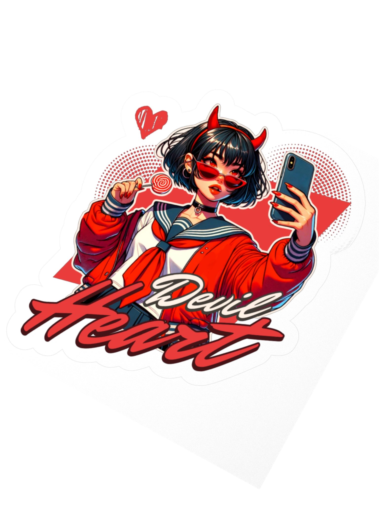 Darla's Devil Heart Sticker product image (6)