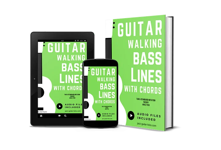 Walking Bass Lines & Chords for Jazz Guitar (PDF + Audio) product image (2)