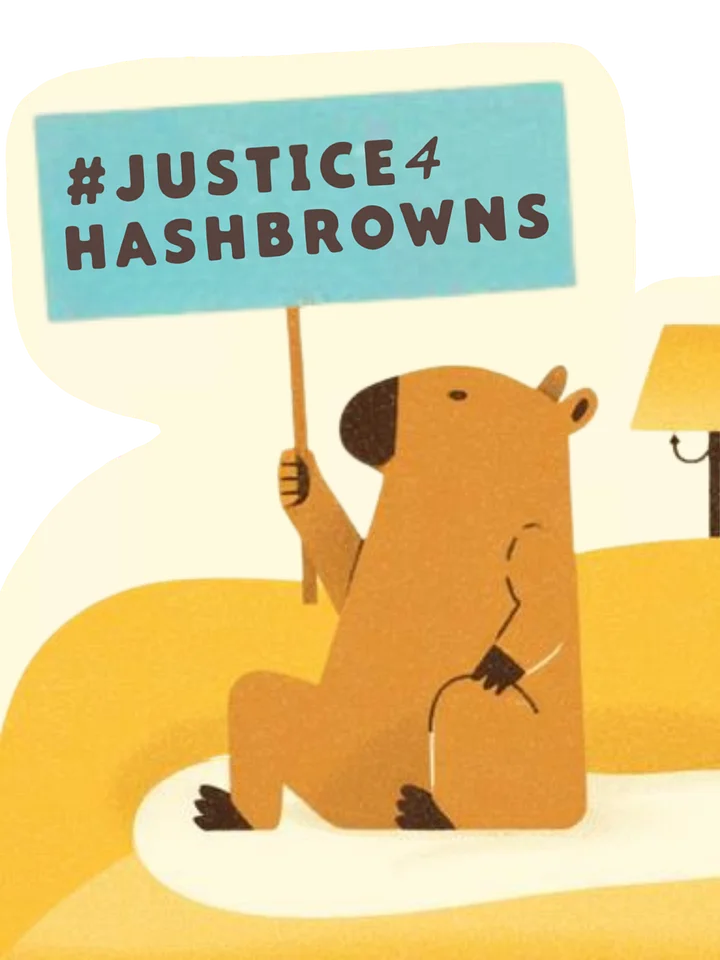 #justice4hashbrowns magnet product image (2)