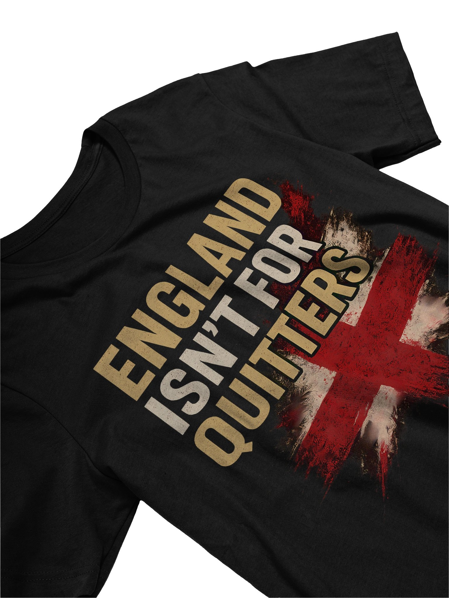 England "Isn’t For Quitters" Unisex T-Shirt | Gritty St. George’s Cross Graphic Tee – Bold Supporters Streetwear product image (3)