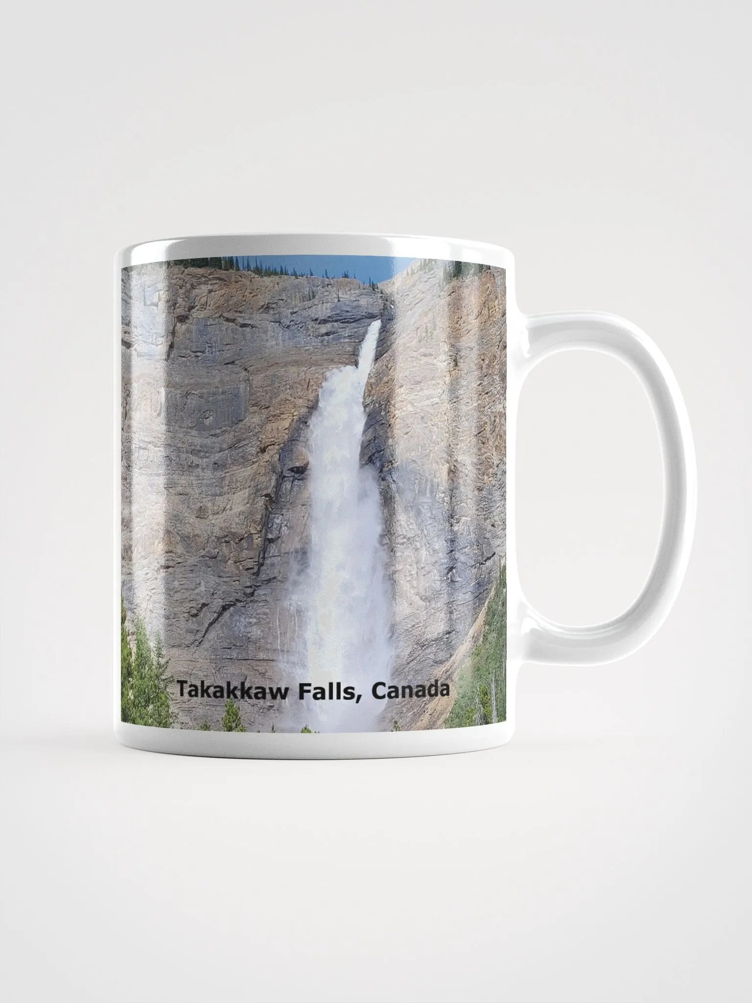 White Glossy Mug - Takakkaw Falls product image (1)