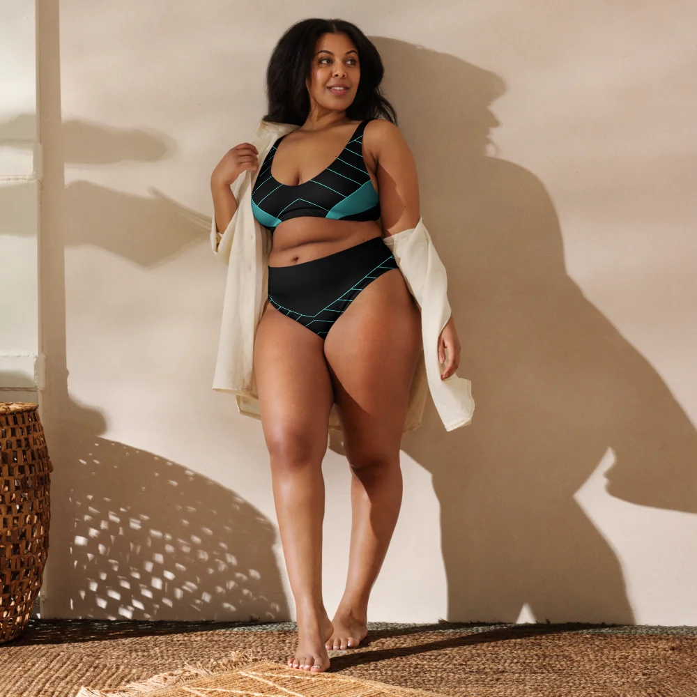 All-Over Print Recycled High-Waisted Bikini product image (12)