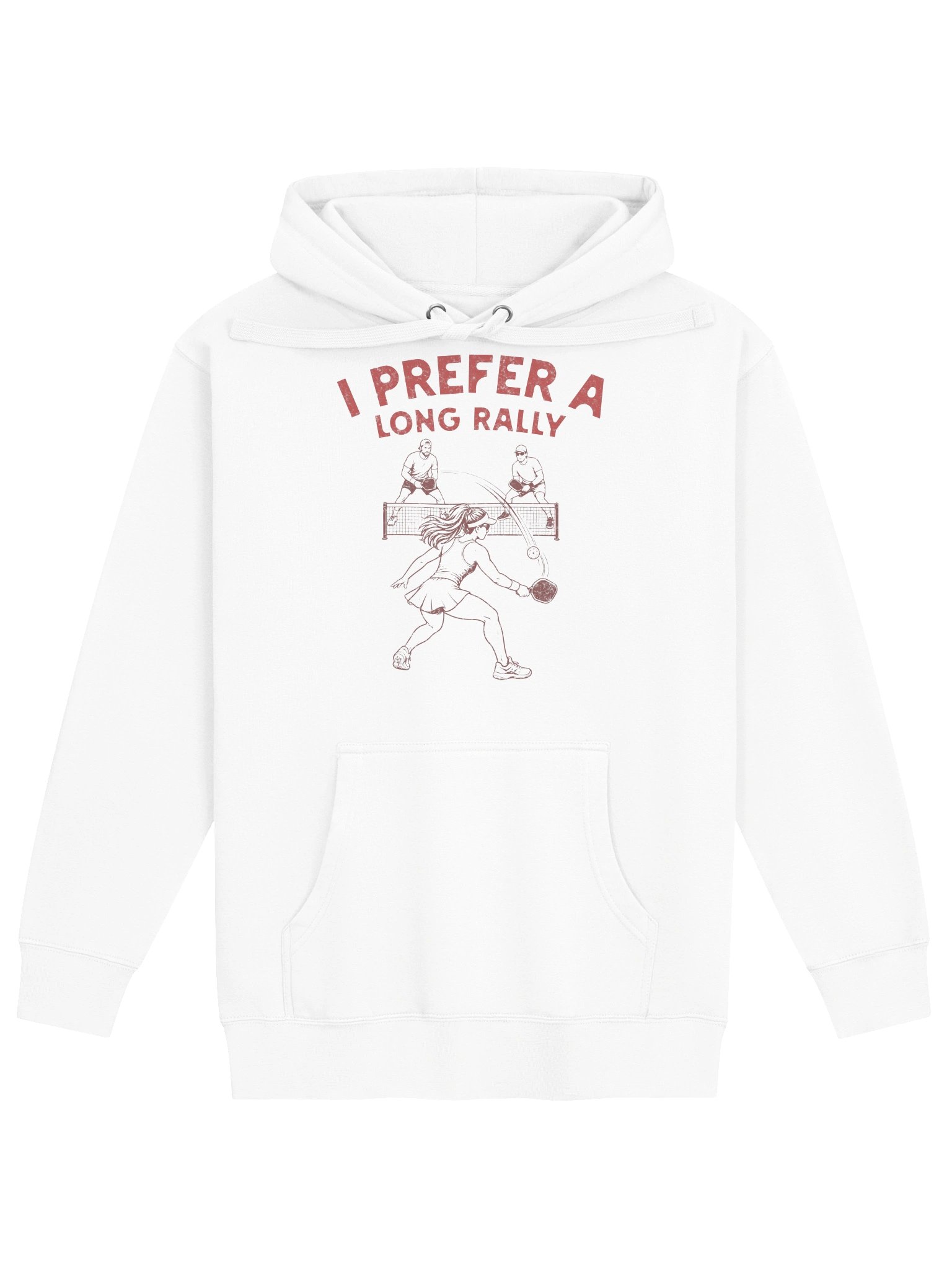 I Prefer a Long Rally Hoodie – Funny Pickleball Hoodie product image (5)