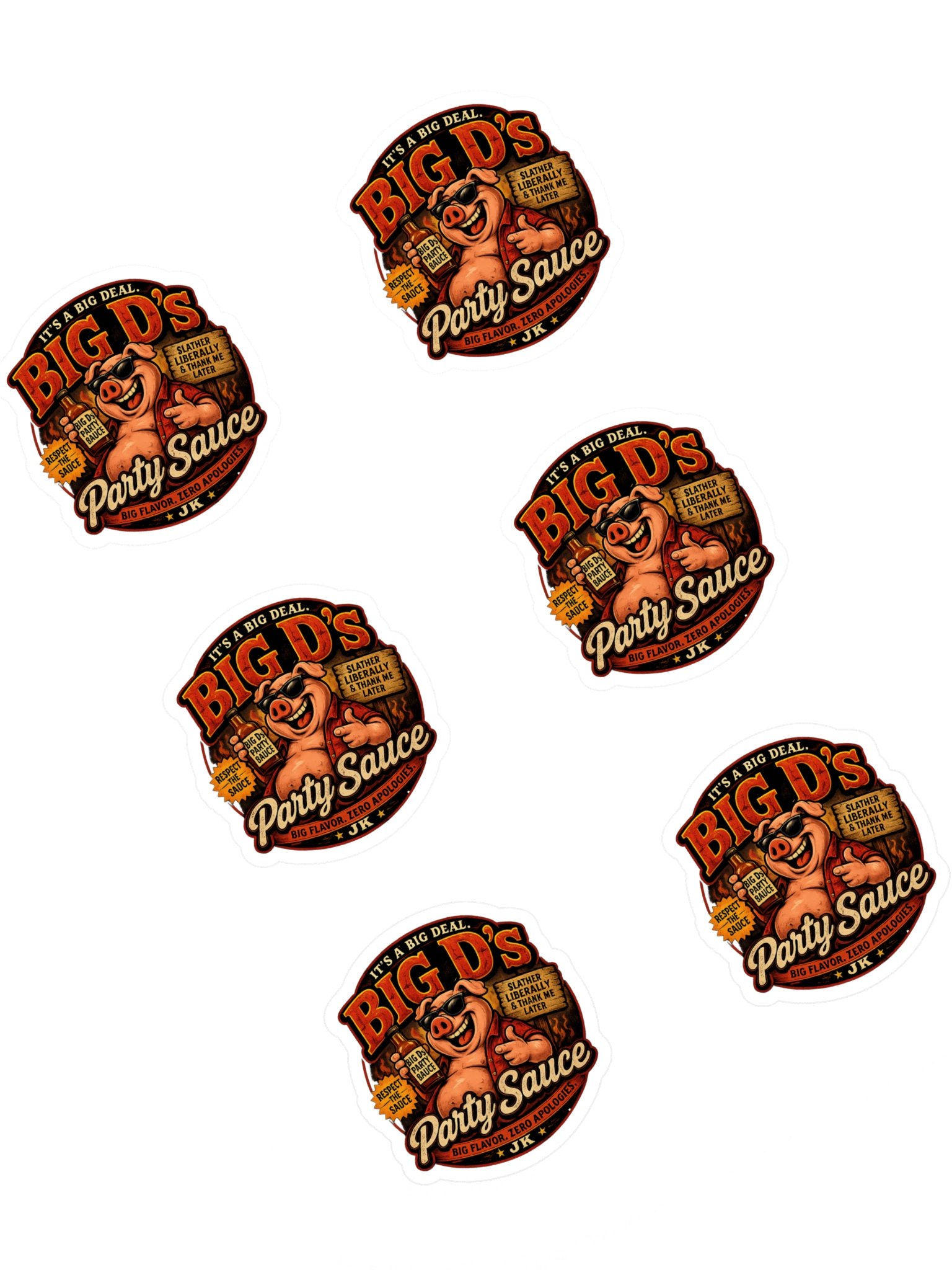 Big D's Party Sauce Sticker product image (1)