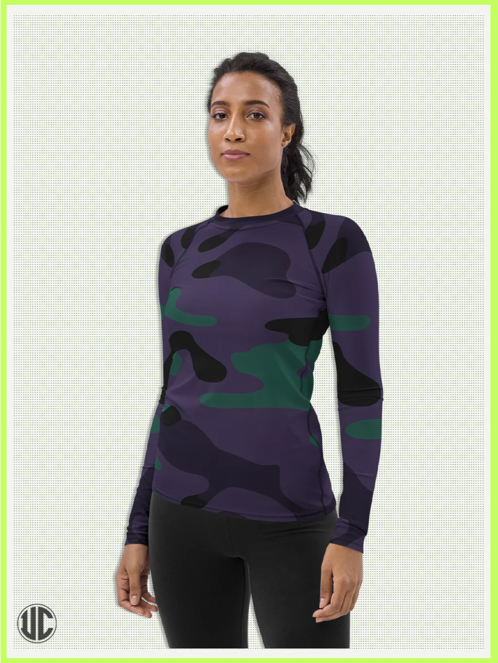 Midnight Purple Camo - Women’s Rash Guard product image (6)