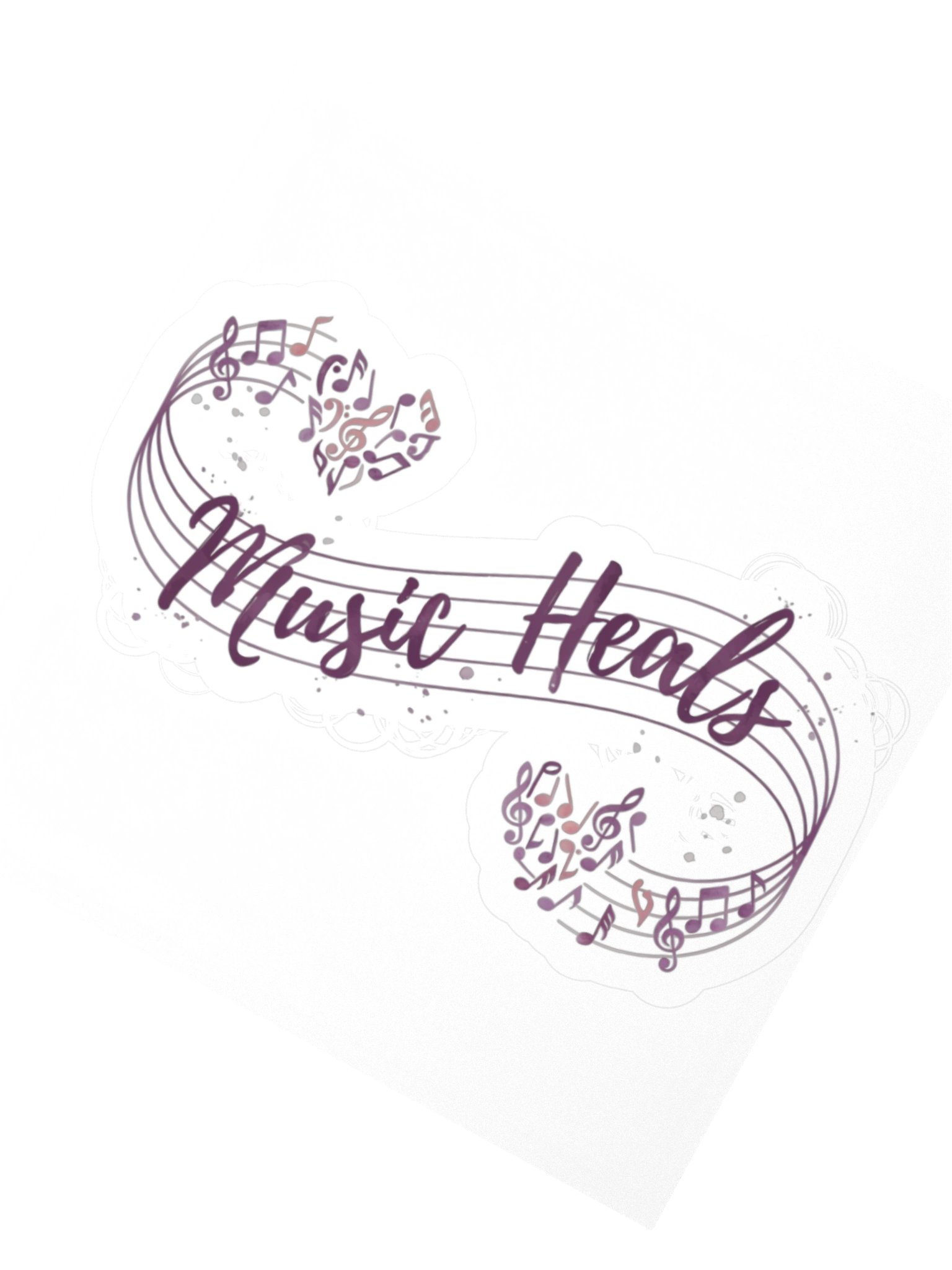 Music Heals Kiss Cut Sticker product image (4)