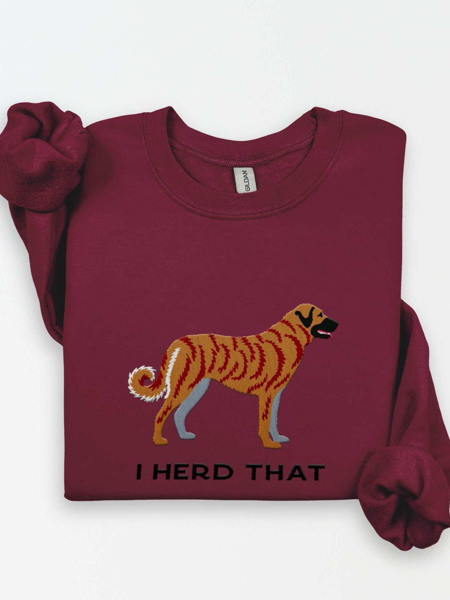 I Herd That Sweatshirt (Embroidered) of an Anatolian Shepherd Dog(Brindle) product image (1)