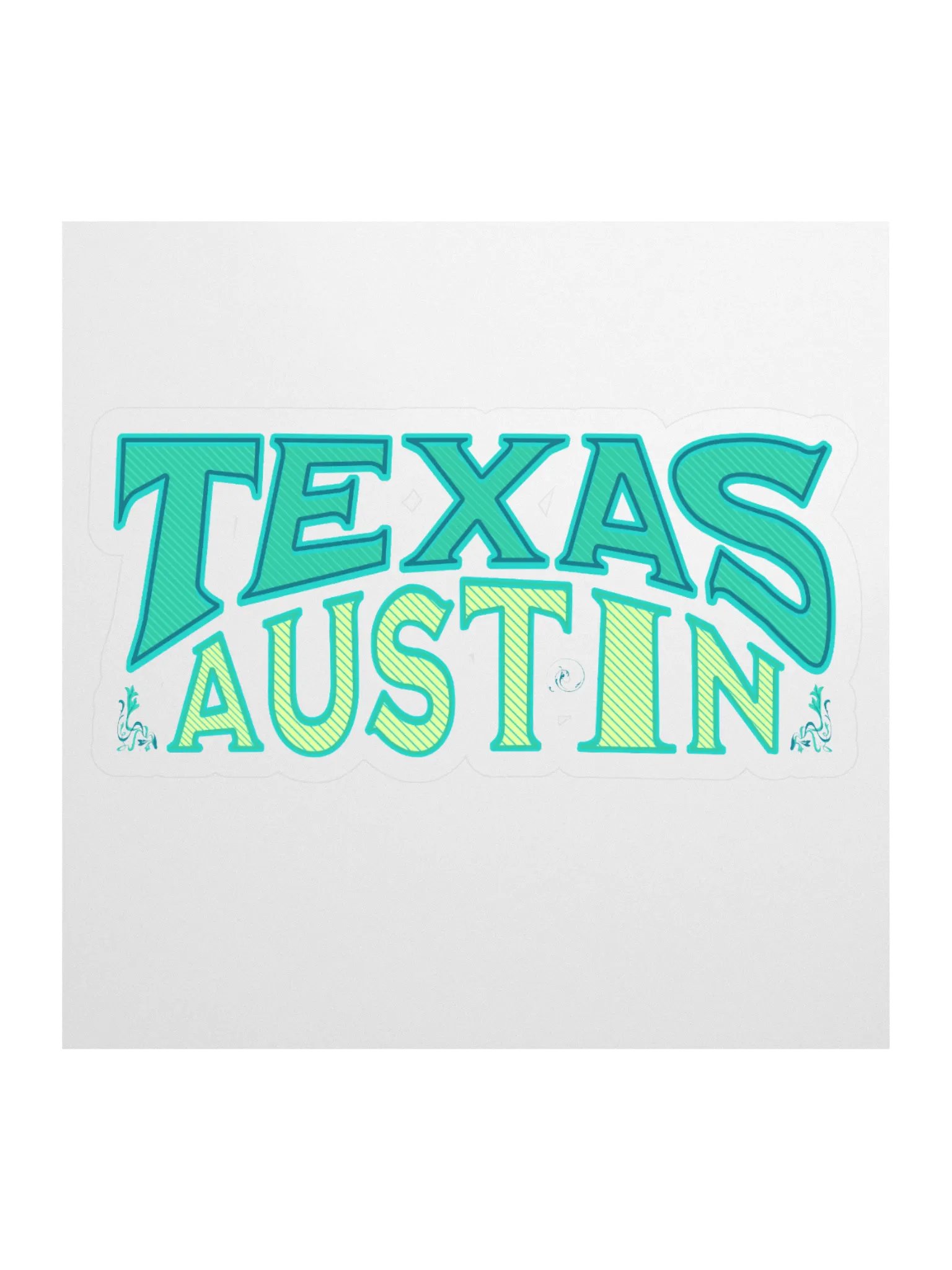 Texan Vibes Austin Sticker product image (1)