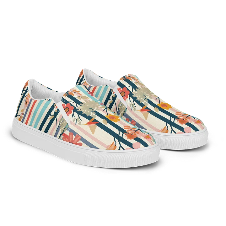 Eclectic Floral Stripe Slip-Ons product image (2)
