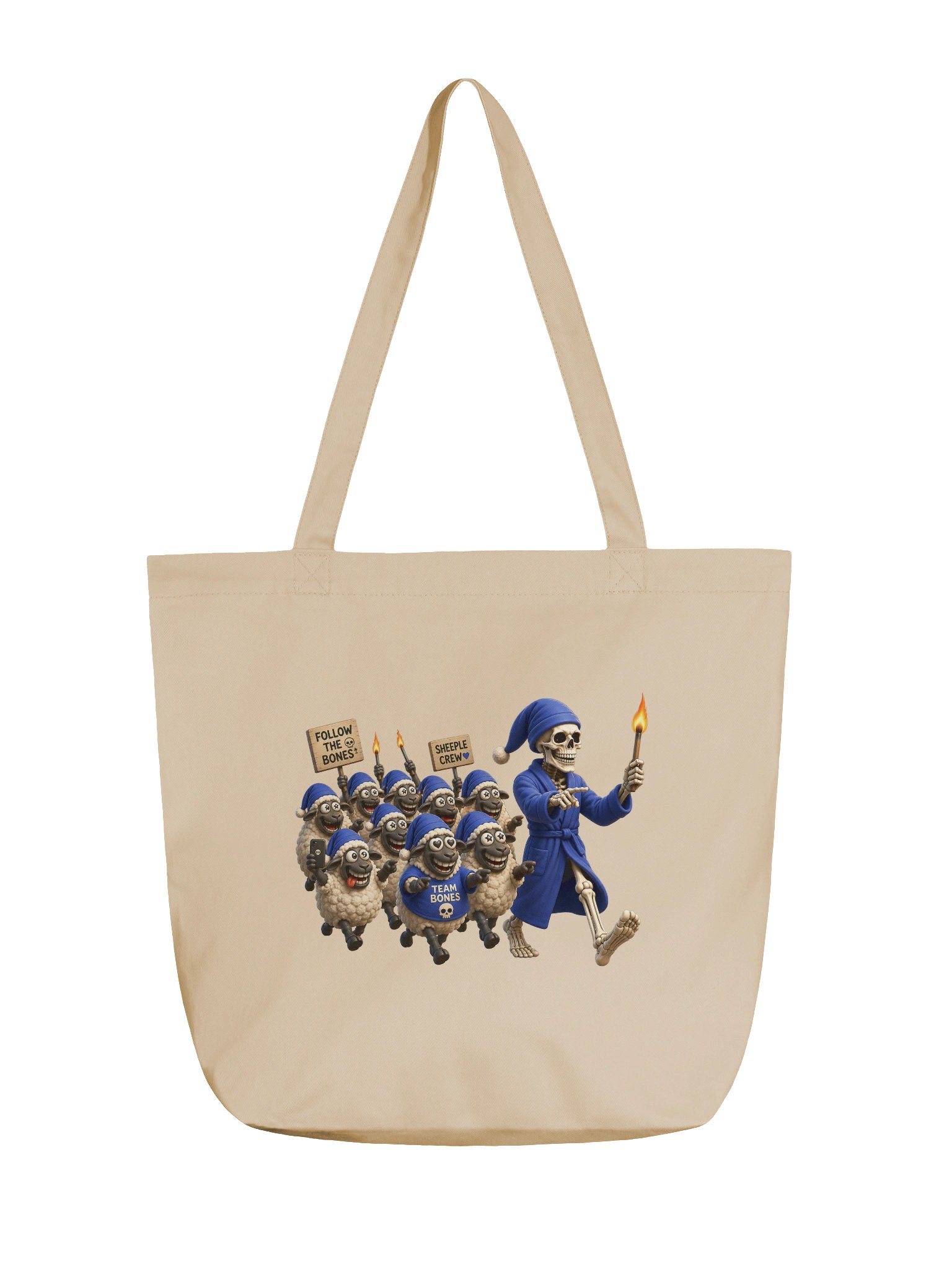 ''Sheeples Follow The Bones'' Econscious Organic Cotton Tote product image (1)